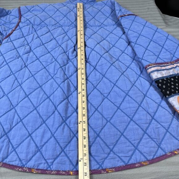 NWT Free People Jacket Womens Large Winnie Quilted Dutch Boho Patchwork Pockets - Picture 12 of 13